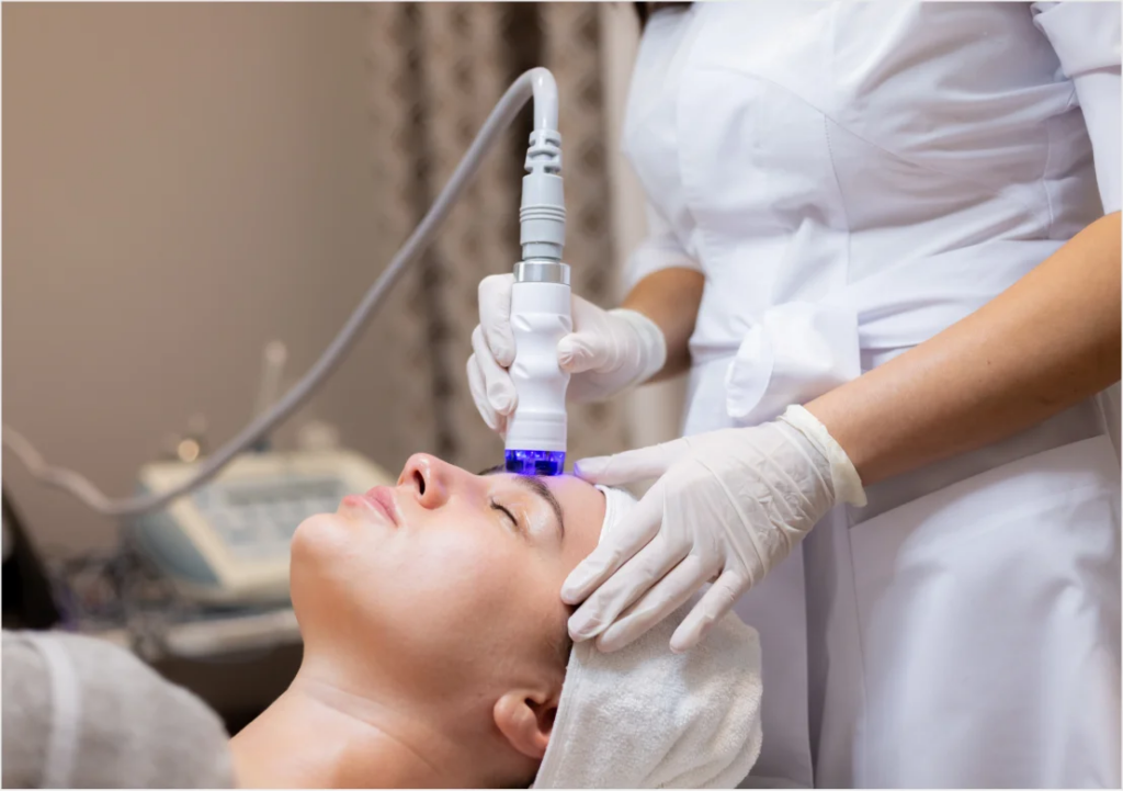 1540 laser treatment targeting the face Atomic Dermatology and Med Spa