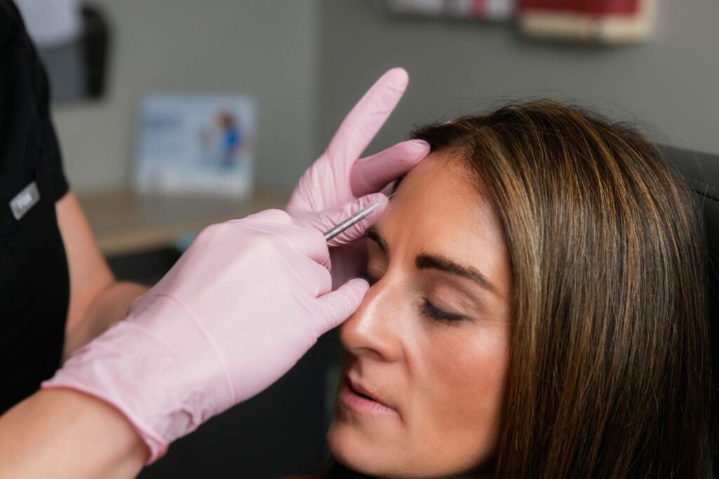 Botox treatment in the face Atomic Dermatology and Med Spa