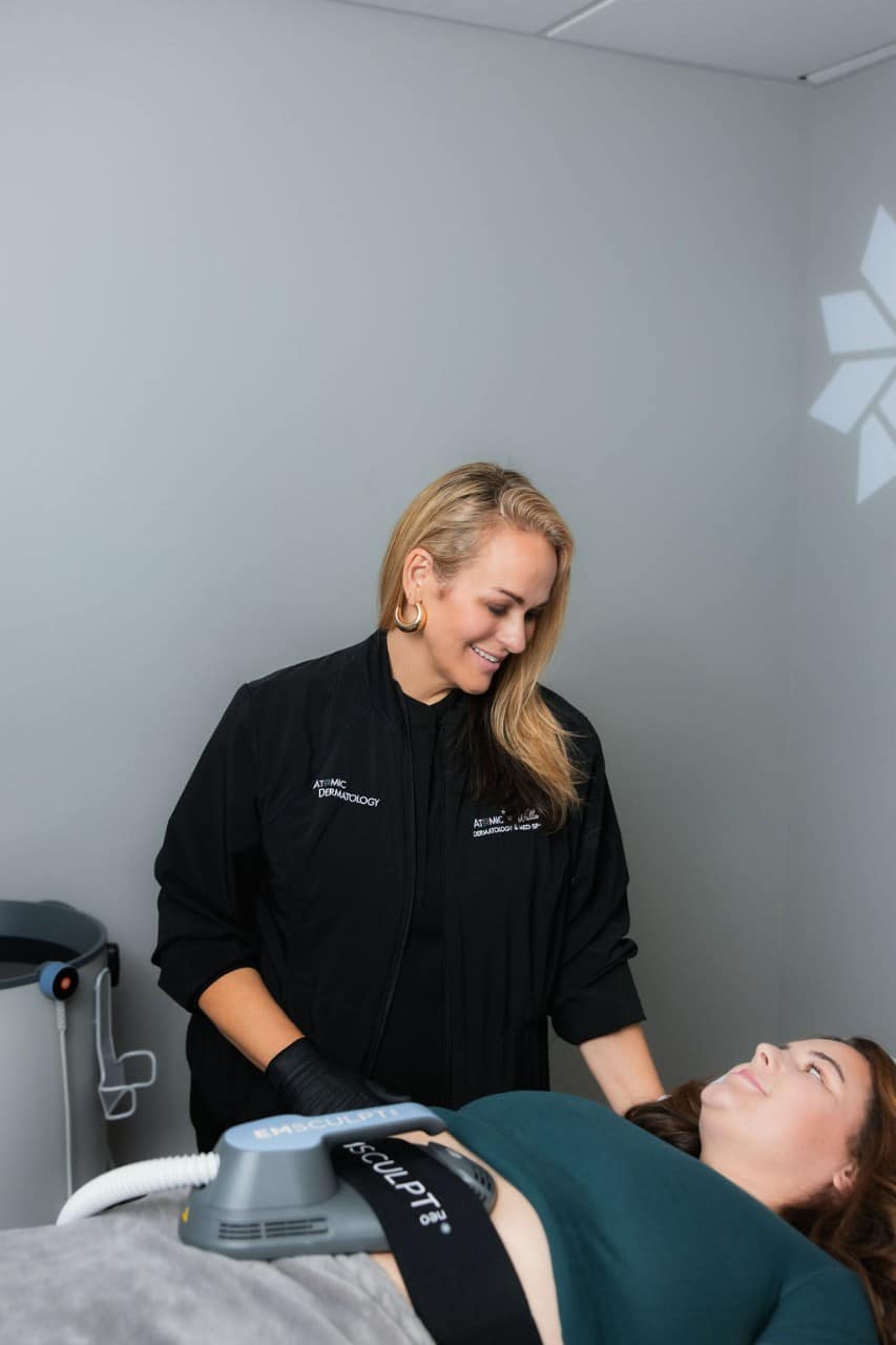 EmSculpt Neo med spa service at Atomic Dermatology